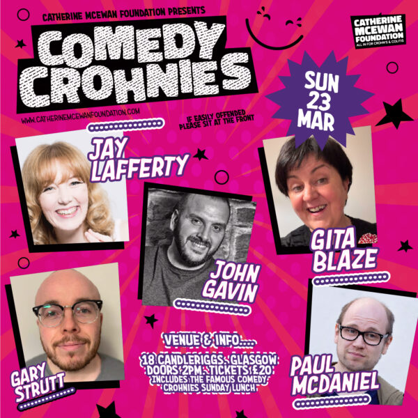 Comedy Crohnies at 18 Candleriggs